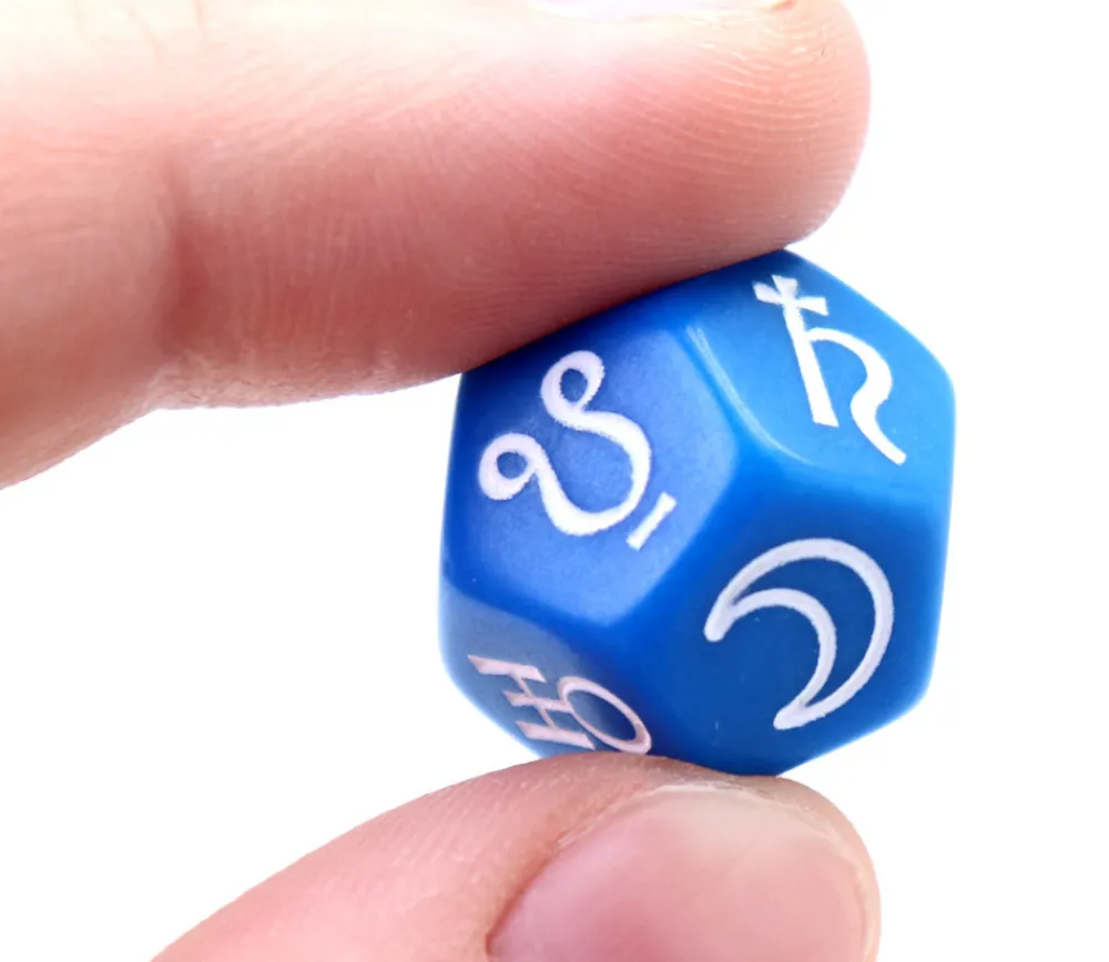 Tout Pour le Jeu Dé astrologie Planètes 12 faces symboles