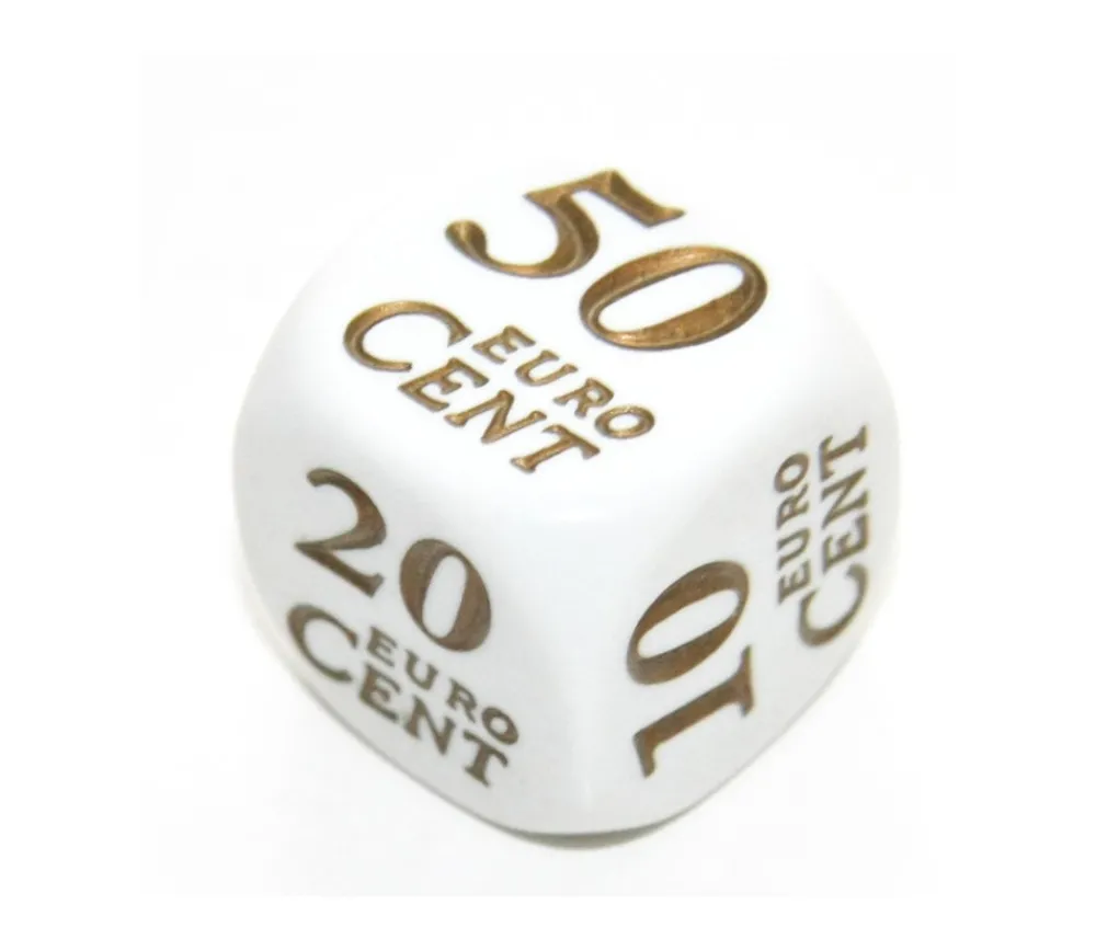 Tout Pour le Jeu Dé avec centimes euros de 1 à 50 cent
