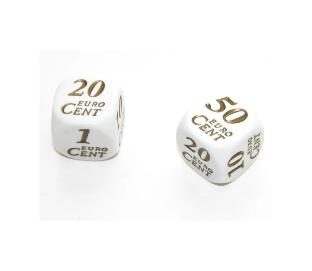 Tout Pour le Jeu Dé avec centimes euros de 1 à 50 cent
