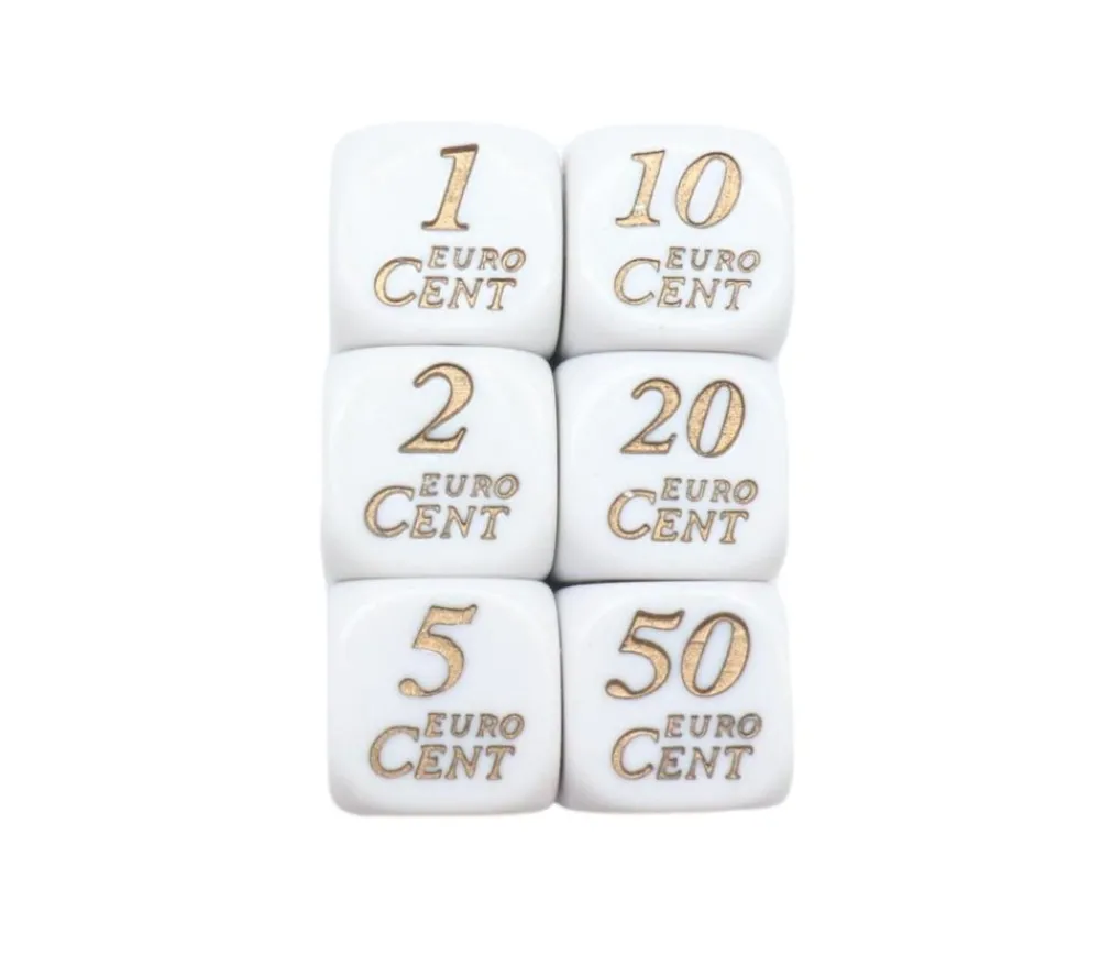 Tout Pour le Jeu Dé avec centimes euros de 1 à 50 cent