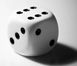 Tout Pour le Jeu Dé blanc 14 mm de 1 à 6 pour jeu de société