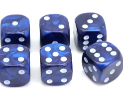 Tout Pour le Jeu Dé bleu interférence 12 mm points blancs