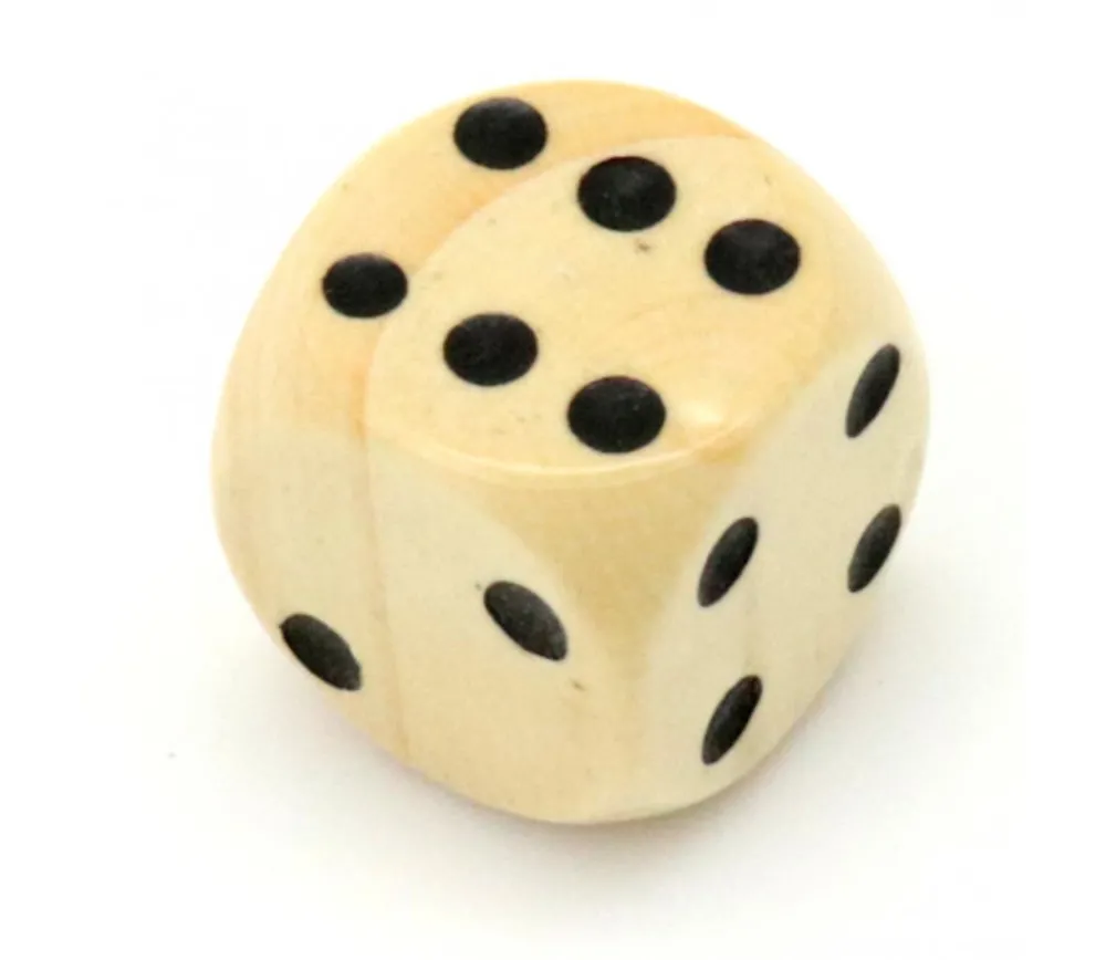 Tout Pour le Jeu Dé bois 18 mm en buis de 1 à 6 pour jeu de société - France
