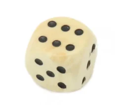 Tout Pour le Jeu Dé bois 12 mm en buis de 1 à 6 pour jeu de société