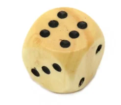 Tout Pour le Jeu Dé bois 16 mm en buis de 1 à 6 pour jeu de société
