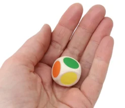 Tout Pour le Jeu Dé bois 6 points couleurs 20 mm rouge, vert, jaune, bleu, violet, orange