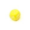 Tout Pour le Jeu Dé bois jaune 16 mm points dorés de 1 à 6 pour jeu de société