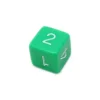 Tout Pour le Jeu Dé chiffre 15 mm VERT coins droits D6 chiffres 1 à 6