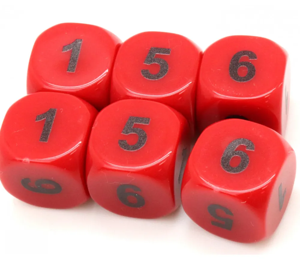 Tout Pour le Jeu Dé chiffres 115566 en 16 mm couleur à choisir