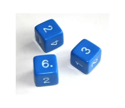 Tout Pour le Jeu Dé chiffres 14 mm opaques chiffres coins droits à l'unité (couleur au hasard)