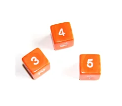 Tout Pour le Jeu Dé chiffres 14 mm opaques chiffres coins droits à l'unité (couleur au hasard)