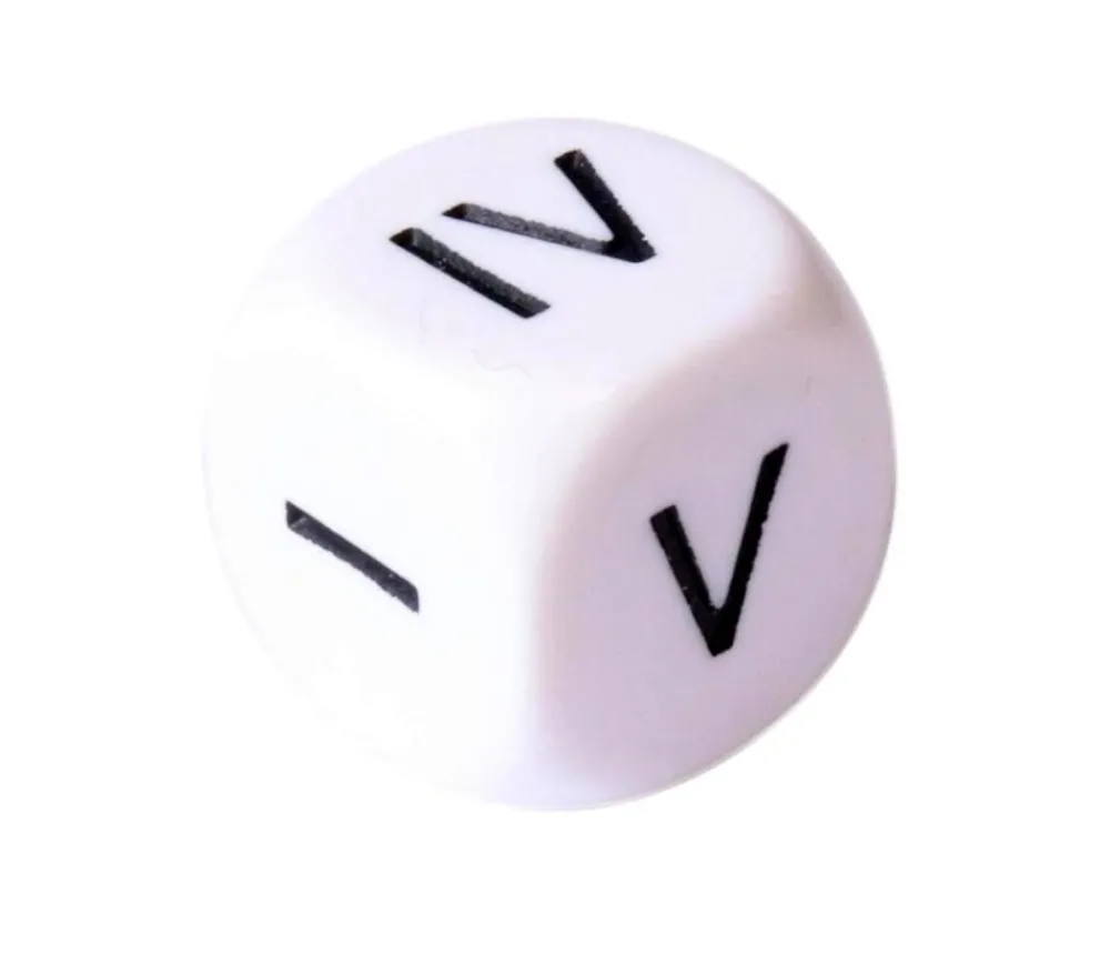 Tout Pour le Jeu Dé chiffres romains I,II,III,IV,IV,V