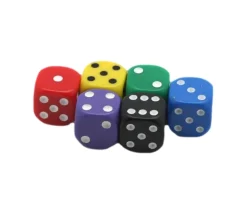 Tout Pour le Jeu Dé couleurs 14 mm de 1 à 6 pour jeu de société coins arrondis à l'unité