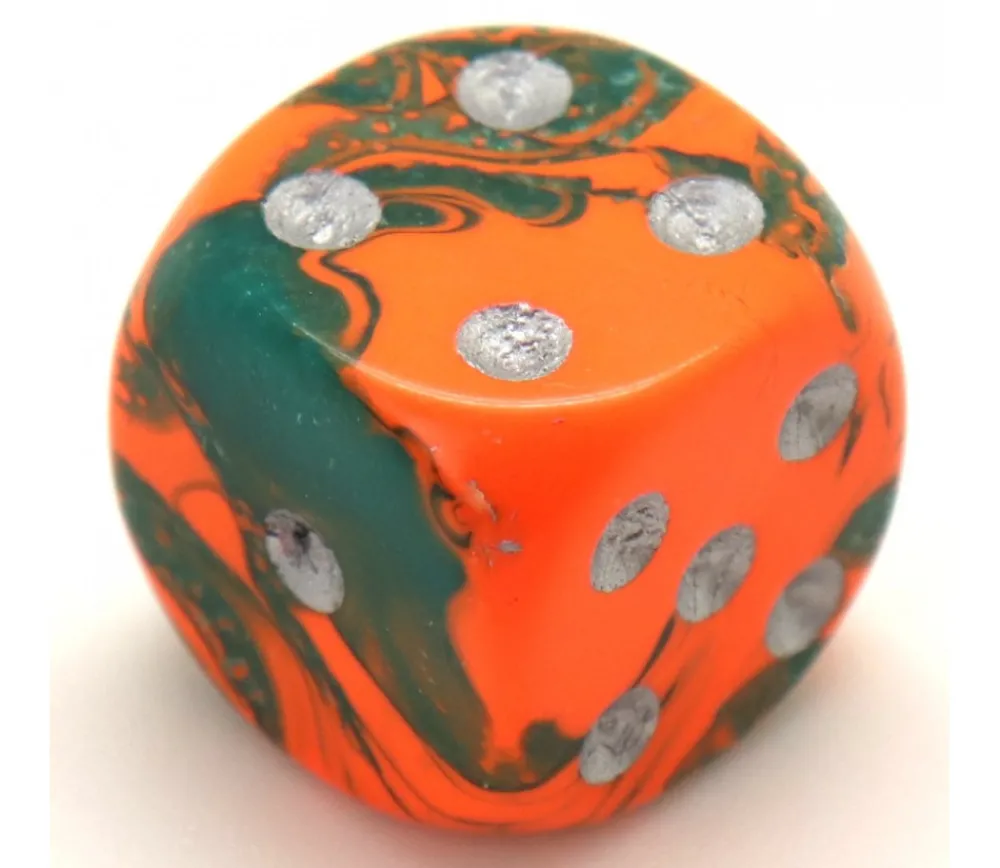 Tout Pour le Jeu Dé design orange effet artistique 15 mm