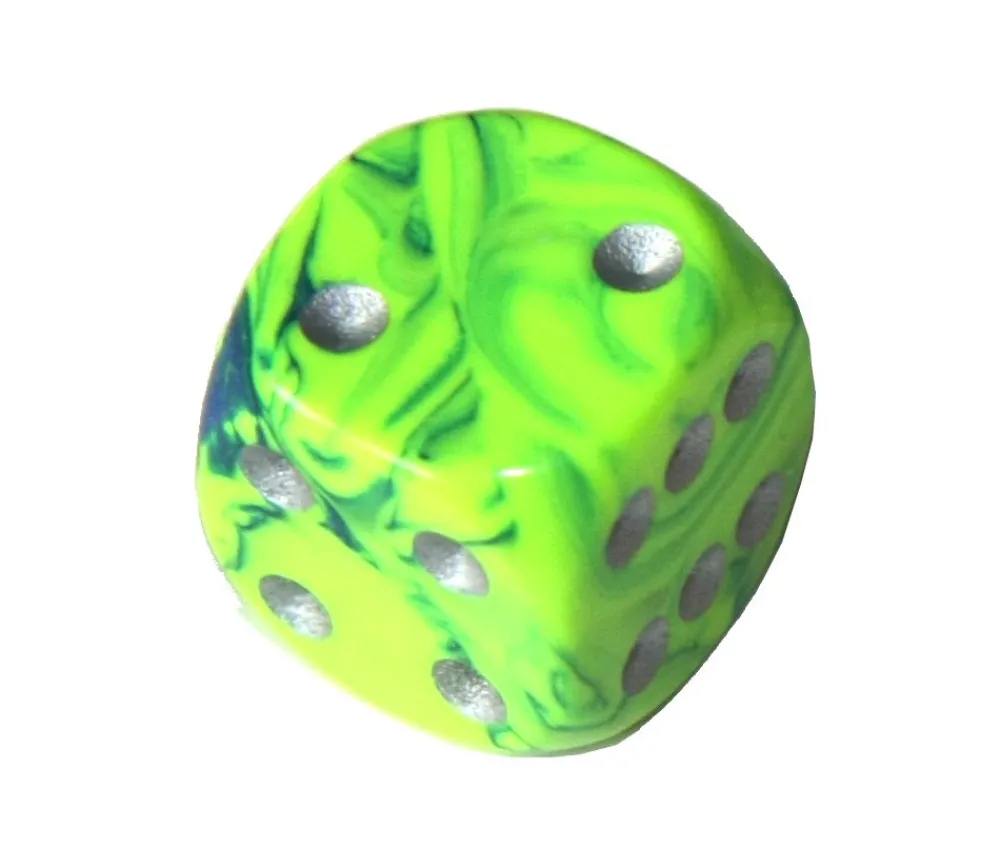 Tout Pour le Jeu Dé design vert peps effet artistique 15 mm