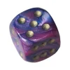 Tout Pour le Jeu Dé design violet bleu effet artistique 15 mm