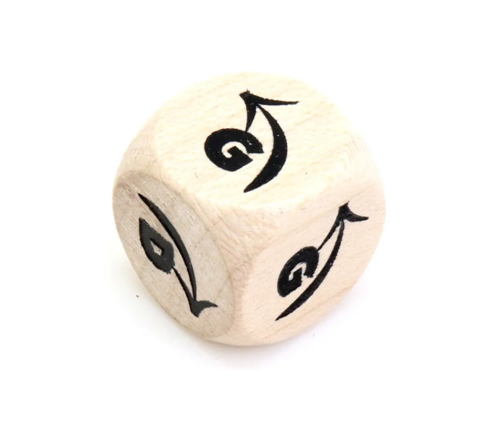 Tout Pour le Jeu Dé direction flèche droite D/ gauche G en bois 16 mm naturel