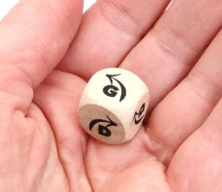Tout Pour le Jeu Dé direction flèche droite D/ gauche G en bois 16 mm naturel
