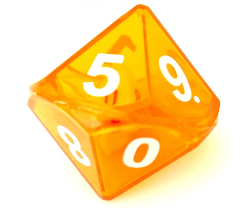 Tout Pour le Jeu Dé double 10 faces avec 1 mini dé 10 faces à l'intérieur (couleur mise au hasard)