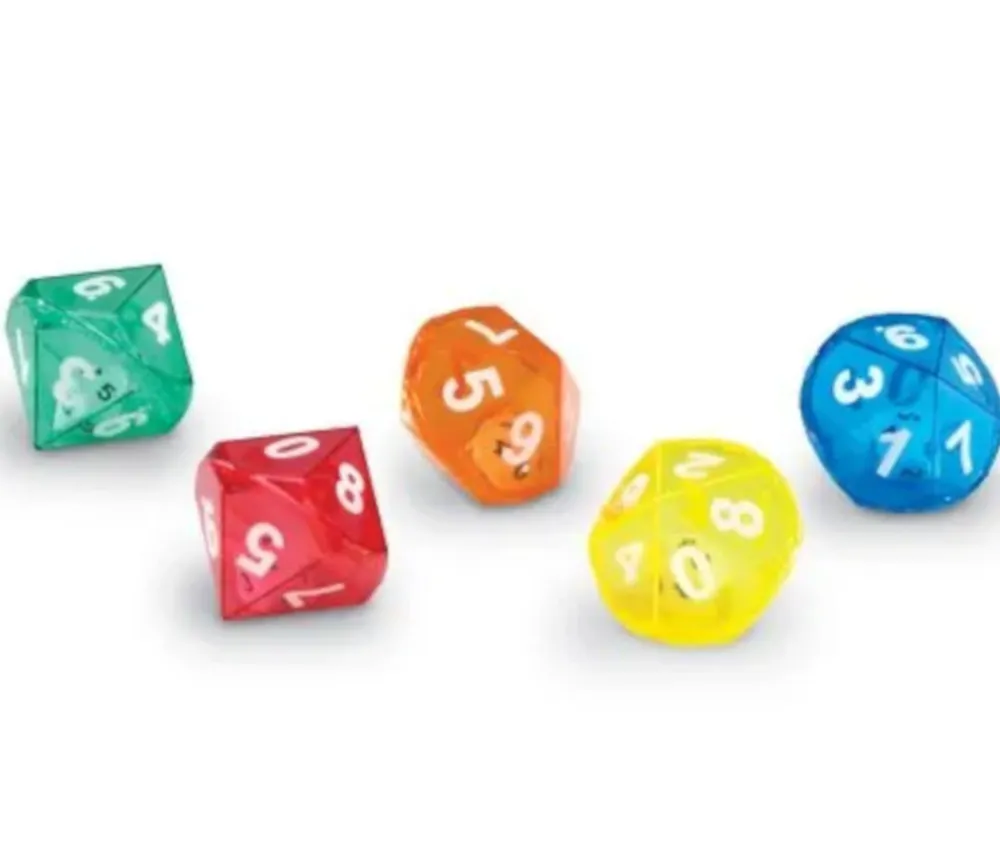 Tout Pour le Jeu Dé double 10 faces avec 1 mini dé 10 faces à l'intérieur (couleur mise au hasard)
