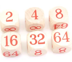 Tout Pour le Jeu Dé doubleur backgammon 2 à 64 videaux bois