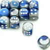 Tout Pour le Jeu Dé effet argentés bleu 16 mm gemini