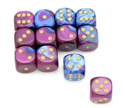 Tout Pour le Jeu Dé effet violet bleu 16 mm gemini