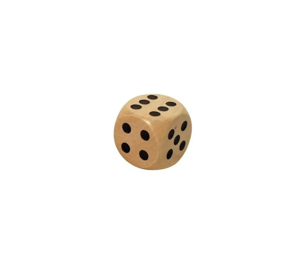 Tout Pour le Jeu Dé en bois 25 mm de 1 à 6 pour jeu de société