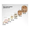 Tout Pour le Jeu Dé en bois 14 mm de 1 à 6 pour jeu de société