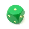 Tout Pour le Jeu Dé en bois 25 mm vert de 1 à 6 pour jeux