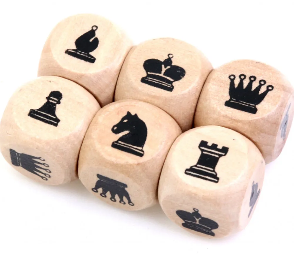 Tout Pour le Jeu Dé en bois spécial Echecs 16 mm