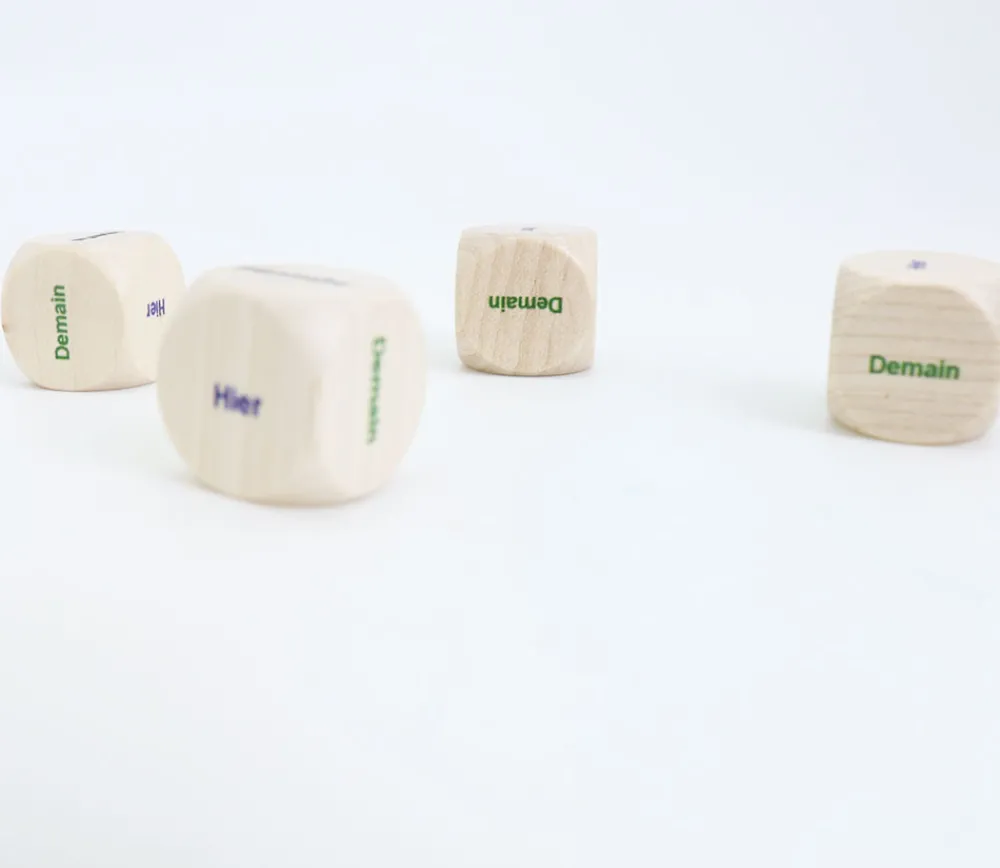 Tout Pour le Jeu Dé en bois spécial hier aujourd'hui demain (temps) 20 mm