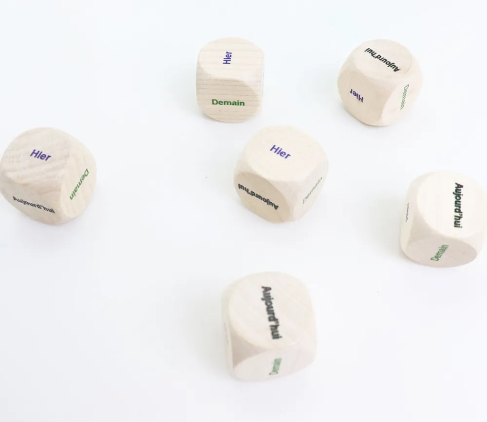 Tout Pour le Jeu Dé en bois spécial hier aujourd'hui demain (temps) 20 mm