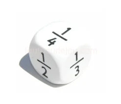 Tout Pour le Jeu Dé fraction 1/1 1/2 1/3 1/4 1/5 1/6 en 16 mm