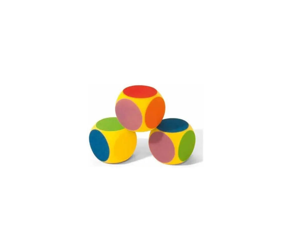 Tout Pour le Jeu Dé géant 16 cm 6 couleurs en mousse alvéolée