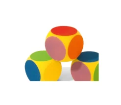 Tout Pour le Jeu Dé géant 16 cm 6 couleurs en mousse alvéolée