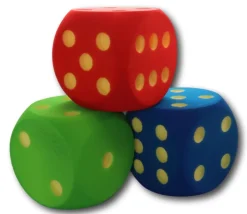 Tout Pour le Jeu Dé géant 16 cm en mousse tactile ROUGE
