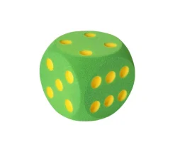 Tout Pour le Jeu Dé géant 16 cm en mousse tactile VERT