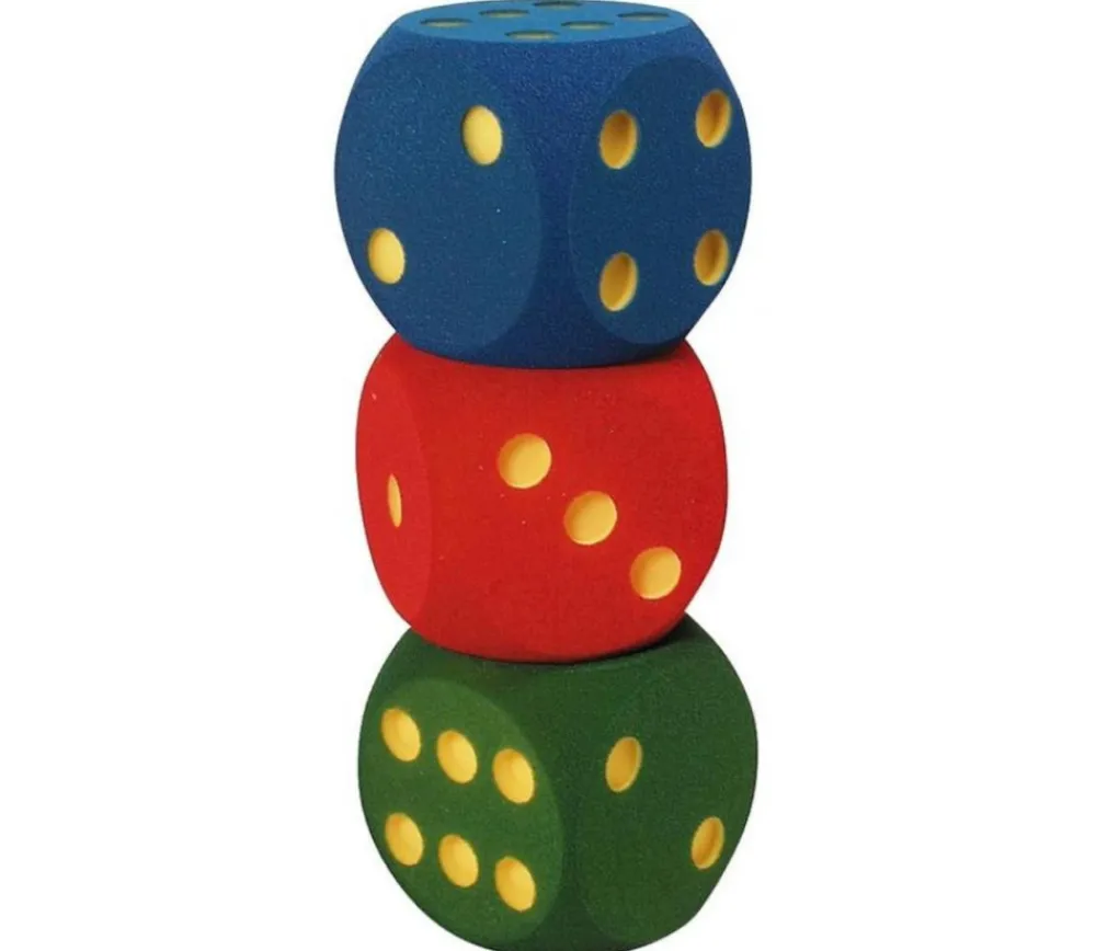 Tout Pour le Jeu Dé géant 16 cm en mousse tactile VERT