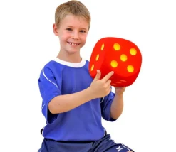 Tout Pour le Jeu Dé géant 16 cm en mousse tactile BLEU