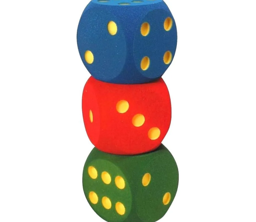 Tout Pour le Jeu Dé géant 16 cm en mousse tactile BLEU