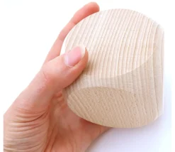 Tout Pour le Jeu Dé géant 75 mm neutre en bois 7.5 cm sans marquage