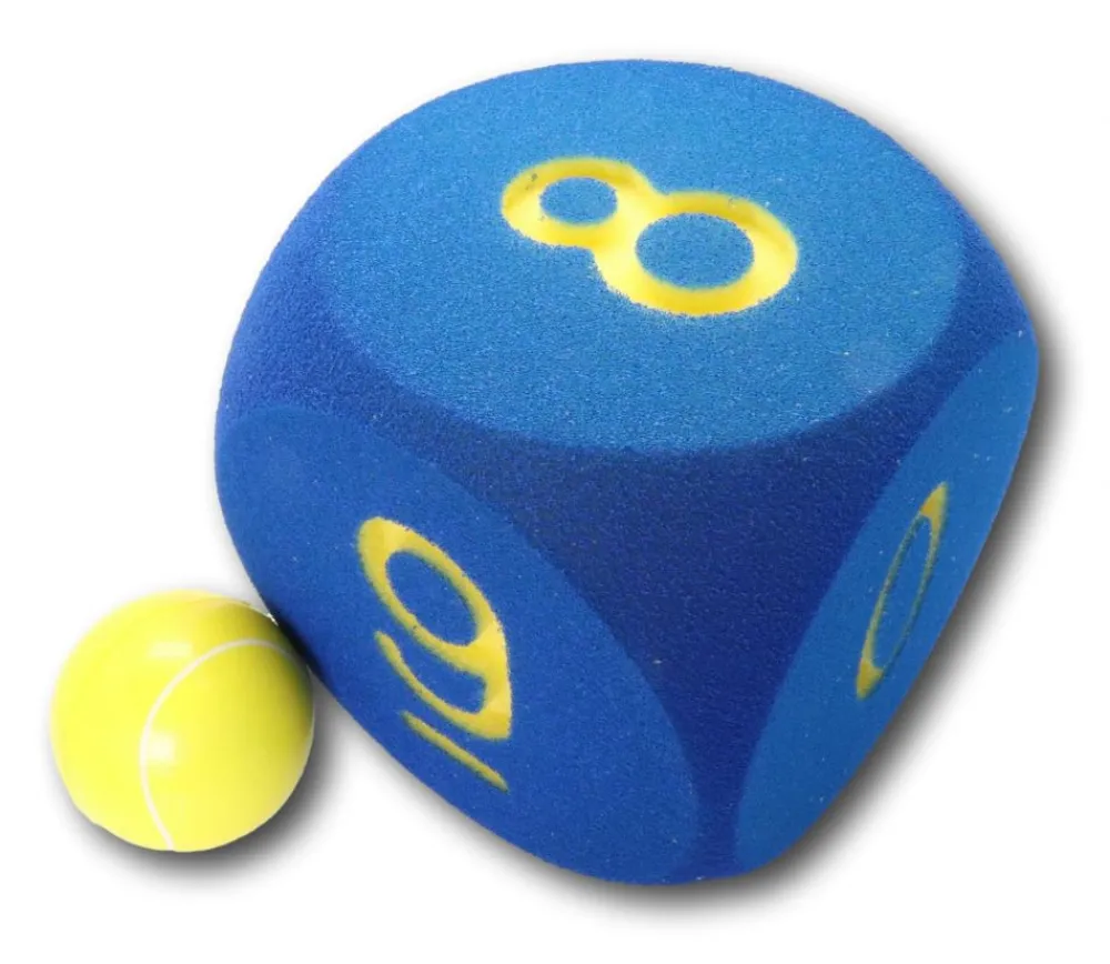 Tout Pour le Jeu Dé géant chiffres de 6 à 10 mousse 16 cm BLEU