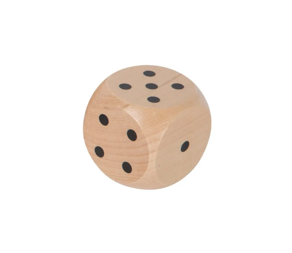Tout Pour le Jeu Dé géant classique en bois 40 mm de 1 à 6 pour jeu de société