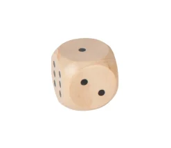 Tout Pour le Jeu Dé géant classique en bois 40 mm de 1 à 6 pour jeu de société