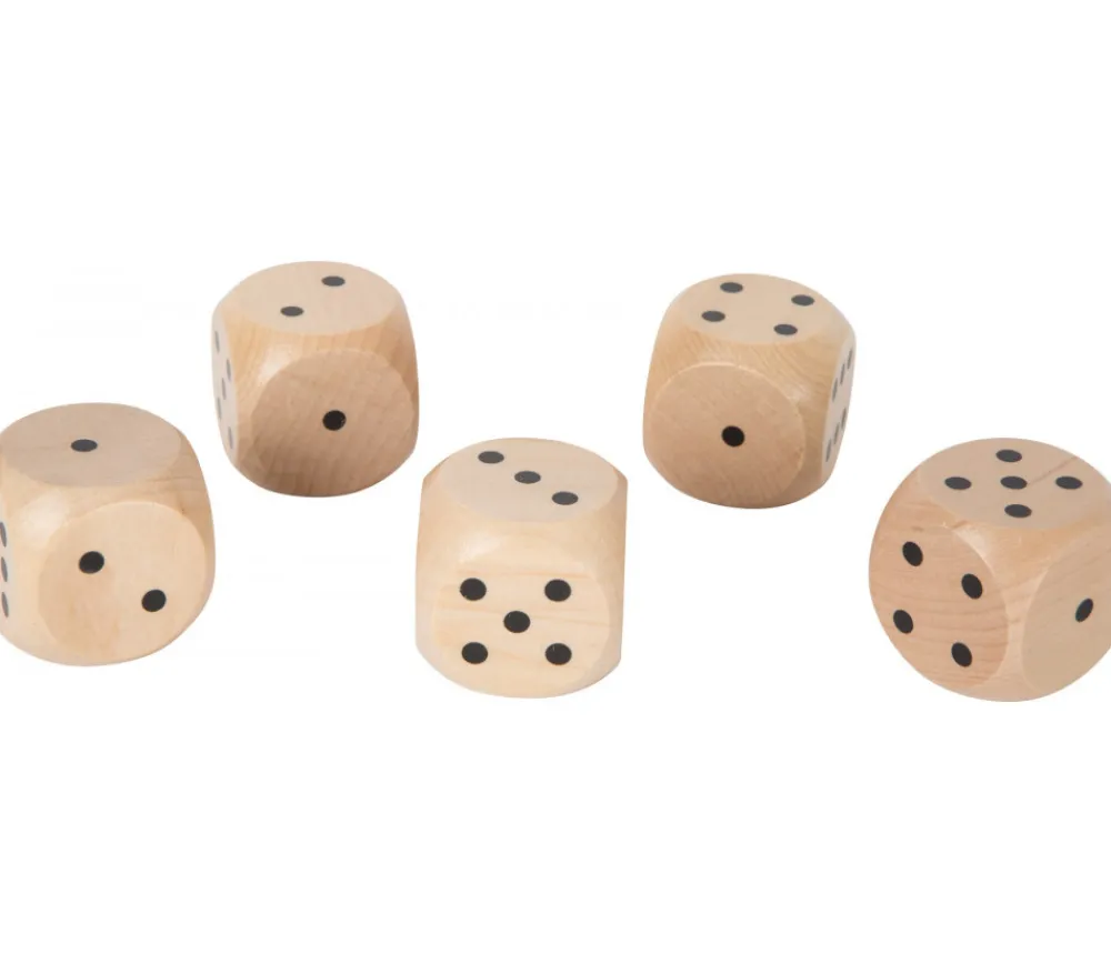 Tout Pour le Jeu Dé géant classique en bois 40 mm de 1 à 6 pour jeu de société