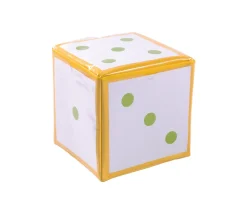Tout Pour le Jeu Dé géant jaune faces modifiables 15,5 cm personnalisable à volonté