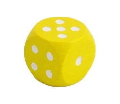 Tout Pour le Jeu Dé jaune en bois 16 mm de 1 à 6 pour jeu de société