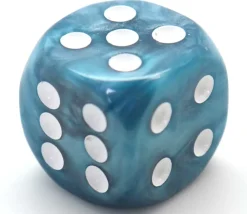 Tout Pour le Jeu dé marbré 2 cm (couleur mise au hasard)