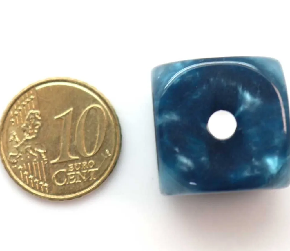Tout Pour le Jeu dé marbré 2 cm (couleur mise au hasard)
